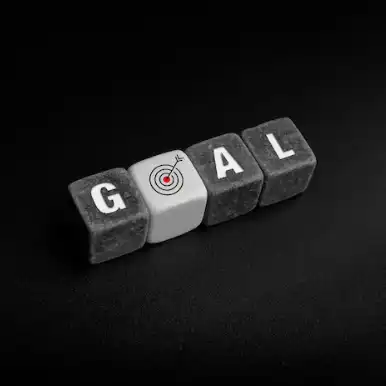 Word "goal" written related to logistic companies dubai mission and vision