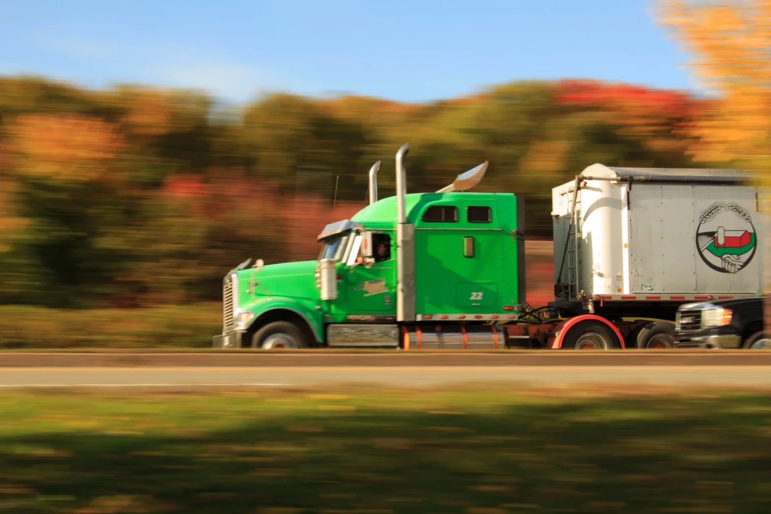 Shipment being transported via a cargo truck for a dubai shipping company