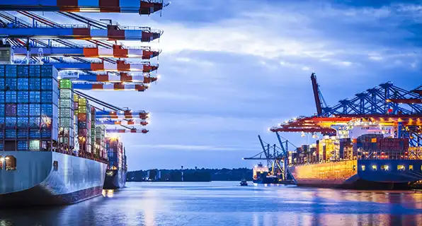 View of sea cargo shipment for freight forwarding companies dubai